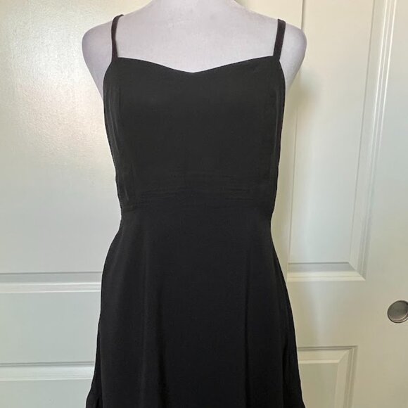 Old Navy Black Adjustable Straps Sweetheart Neck Sundress Size Small - Picture 1 of 9